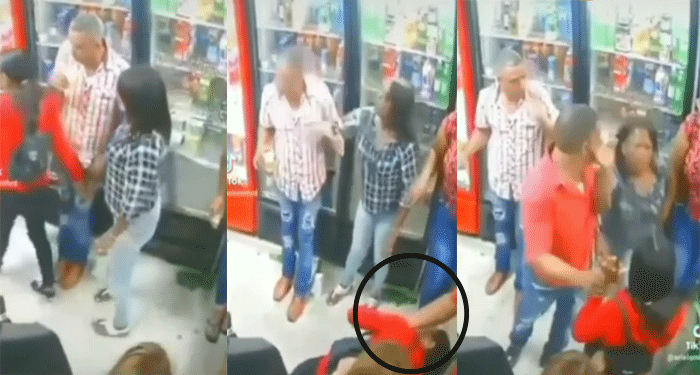 Fuerte pelea de dos mujeres en un centro comercial por el amor de un hombre (Video)