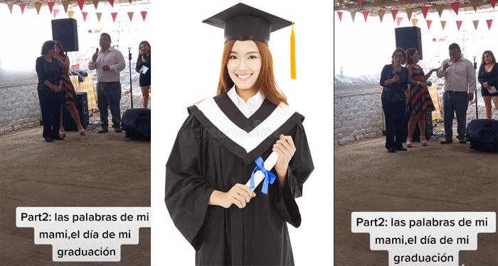 “Cuando trabajes me pagas lo que gaste” Padre le cobra a su hija el día de su graduación (Video)