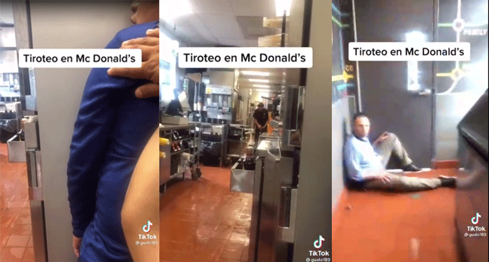 Momento exacto de Fuerte balacera en en McDonald’s de EE-UU (Video)