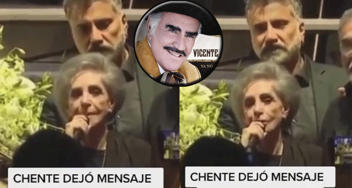 Momento en que Doña Cuquita agradece a todo el público de Vicente Fernández (Video)