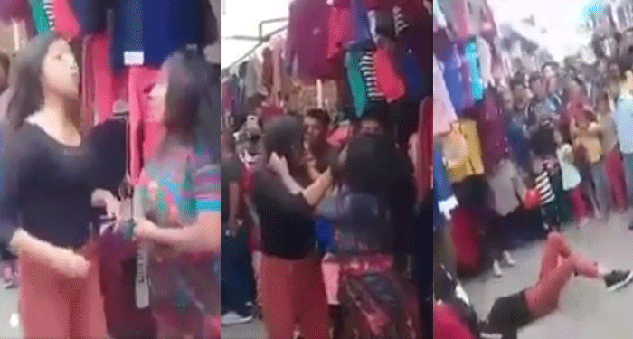 Dos mujeres protagonizan fuerte pelea por el amor de un hombre (Video)