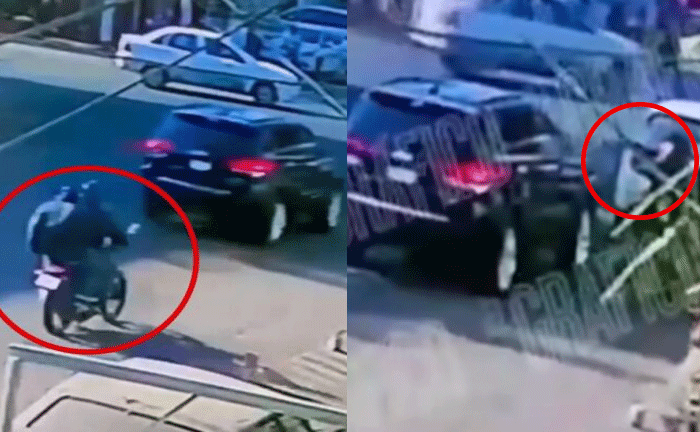 Momento en que dos hombre le disparan a un abogado (Video)