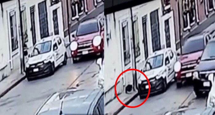 Difunden video del momento exacto cuando sicario le disparó a taxista en la zona 1 (Video)