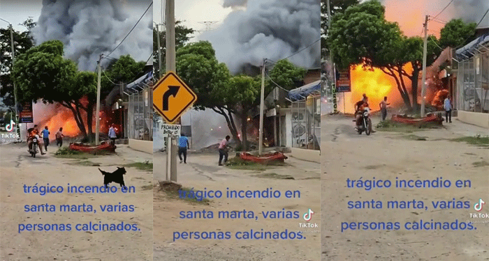 “Varias personas fallecidas” Momento en que se incendia cohetería (Video)