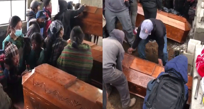 Familiares y amigos entierran a sus seres queridos en Ixtahuacán Sololá (Video)