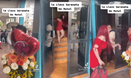 Hombre le lleva serenata a su novia y la encuentra con el amante en un hotel (Video)