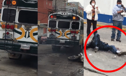 Momento en que piloto de bus huyó luego de causarle la muerte a motorista (Video)