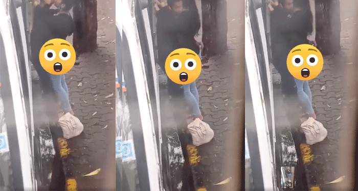 Pareja es captada manteniendo relaciones en plena calle (Video)