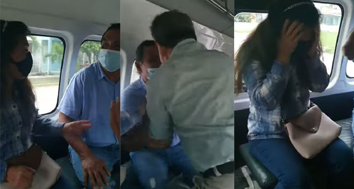 Hombre encuentra a su mujer con el amante y se van a los golpes (Vídeo)