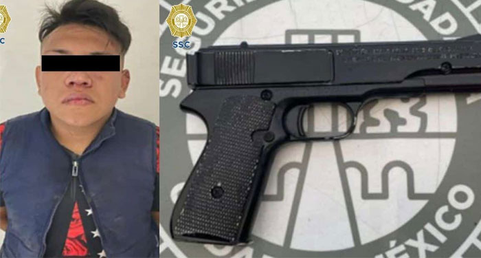 Asaltante es vapuleado por los pasajeros cuando amenazaba a un abuelo con arma de fuego (Video)