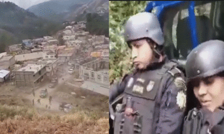 Se viralizan videos del momento en que agentes de la PNC huían de los balazos en Nahualá