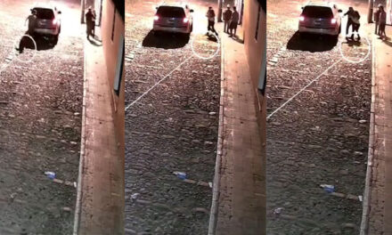 Momento en que 3 hombre secuestran a una mujer en Antigua Guatemala (Video)