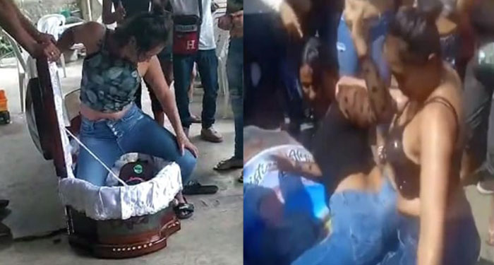 Mujeres despiden a familiar bailando reguetón encima del ataúd y se vuelve viral (Video)