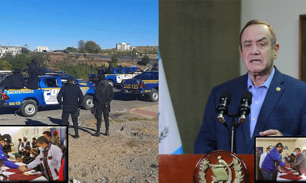 Alejandro Giammattei lidera diálogo para darle fin al conflicto en Nahualá (Video)