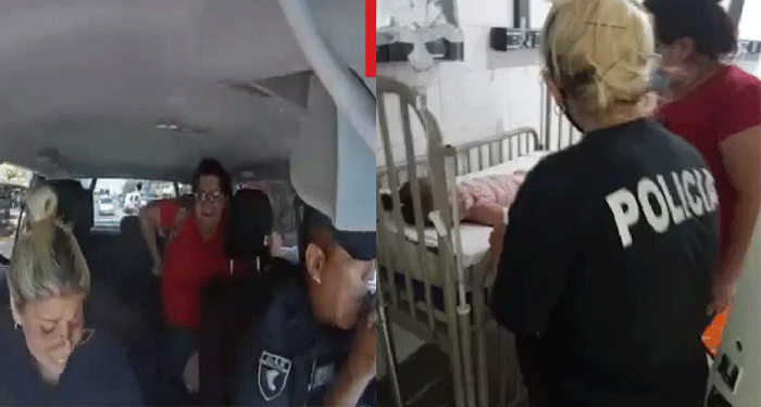 Momento en que Policías tratan de salvar a un niño que se está ahogando (Video)