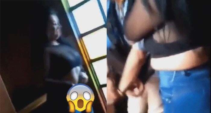 Pareja es descubierta teniendo intimidad dentro de una Iglesia (Video)