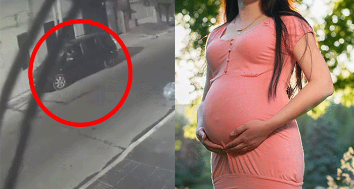 Momento en que delincuentes le disparan en el vientre a una mujer embarazada (Video)