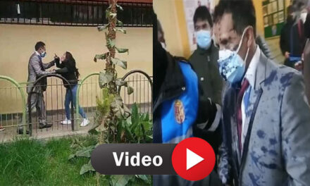 “Por no pasar pensión alimenticia” Momento en que hijos impiden boda de su padre y se van a los golpes (Vídeo)