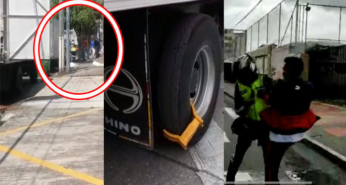 Agentes de la PMT protagonizan fuerte pelea a chofer por no pagar los Q500 de cepo (Video)