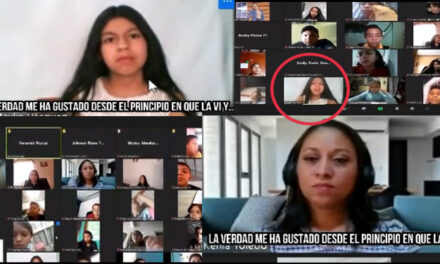 Estudiante se le declara a su compañera en plena clase virtual y ella lo rechazó (Video)