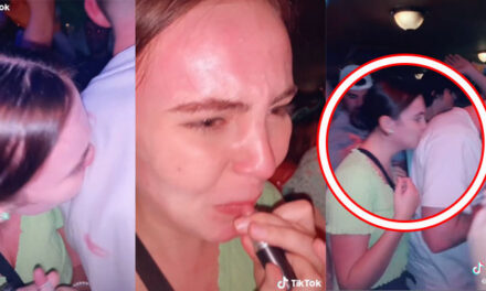 Mujer marca a hombres con labial en un antro sin que se den cuenta y se vuelve viral (Video)