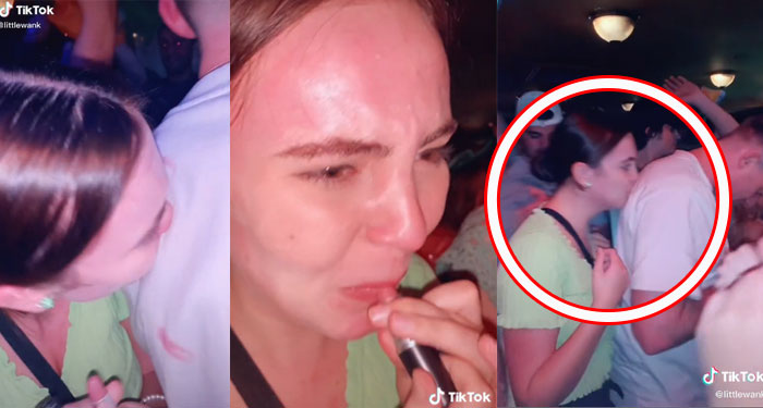 Mujer marca a hombres con labial en un antro sin que se den cuenta y se vuelve viral (Video)