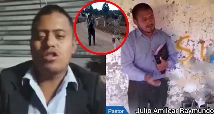 Pastor azotado Julio Amílcar fue captado predicando en estado de ebriedad (Video)
