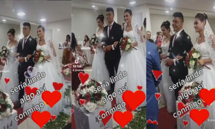 Hombre se casa con dos mujeres al mismo tiempo y se vuelve tendencia (Video)