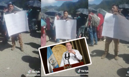 “Deje de robar” Manifestante de Codeca le manda fuerte mensaje a Giammattei (Video)