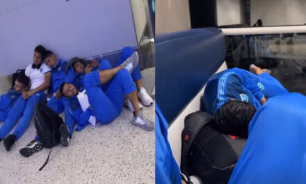“Sin Hotel” La Selección de Guatemala pasó la noche en un aeropuerto durmiendo en el suelo