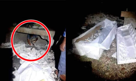 Joven desentierra a su madre de la tumba y la lleva a dar un paseo por el parque (Video)