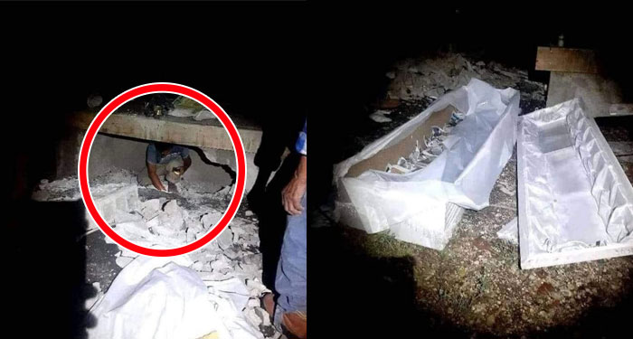 Joven desentierra a su madre de la tumba y la lleva a dar un paseo por el parque (Video)