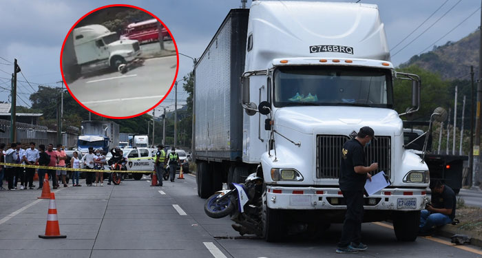 Video muestra cómo cabezal le pasa las llantas encima a motorista en Ruta al Pacifico