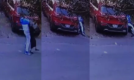 Momento en que hombre estrangula y mata a mujer de la tercera edad (Video)