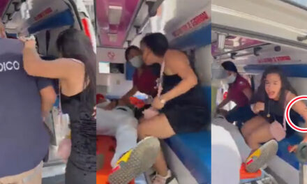 Mujer no permite que Bomberos atendieran a su novio porque no le da la clave del celular (Video)