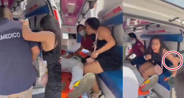 Mujer no permite que Bomberos atendieran a su novio porque no le da la clave del celular (Video)