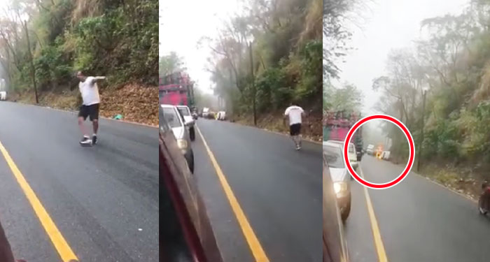 “Pierdo mi carro” La fuerte desesperación de Hombre que fue impactado en Ruta al Atlántico (Video)