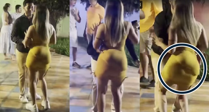 Chica se vuelve viral en las redes por su trasero falso (Video)