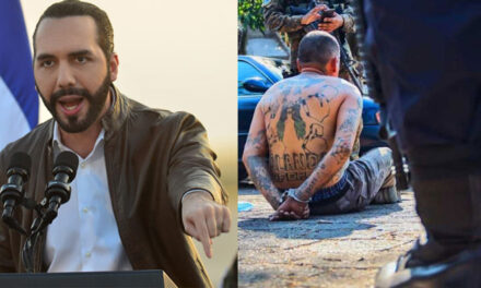 Nayib Bukele muestra cómo la Policía somete a un pandillero del barrio 18 (Video)