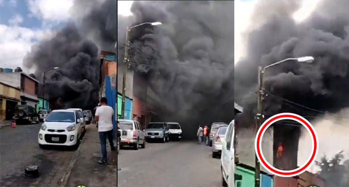 URGENTE: Incendio de grandes proporciones en la zona 8 capitalina (Video)
