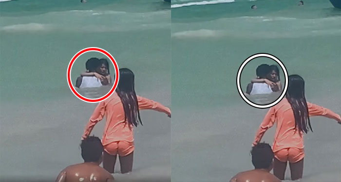 Pareja es captada manteniendo relaciones dentro de la playa (Video)