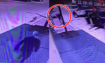 Momento exacto cuando agentes de la PNC capturan a pandillero (Video)