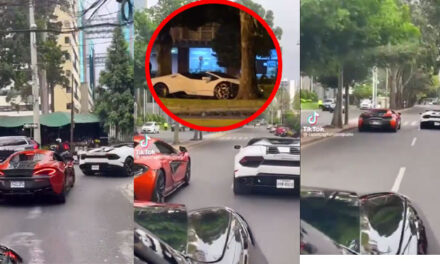 Se viralizan videos de Lamborghini a alta velocidad antes de impactar con un árbol (Vídeo)