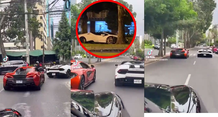 Se viralizan videos de Lamborghini a alta velocidad antes de impactar con un árbol (Vídeo)