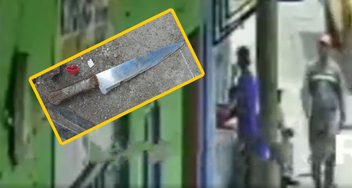 Momento en el que hombre apuñaló en el cuello a ladrón que le había robado el celular (Video)