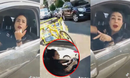 Mujer amenaza a dueño de triciclo para no pagarle los daños que le provocó (Video)