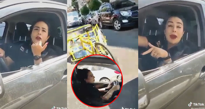 Mujer amenaza a dueño de triciclo para no pagarle los daños que le provocó (Video)