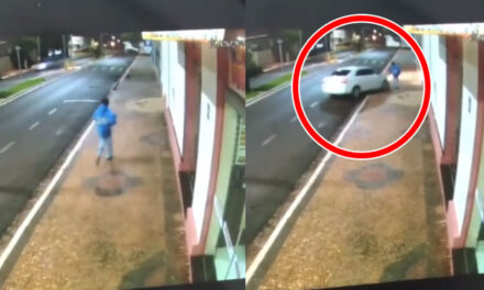 Ladrón entró a robar en una iglesia y segundos después fue atropellado (Video)