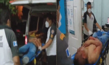 Hombre en estado de ebriedad discute con su pareja e intenta lanzar a su bebe del tercer nivel (Video)