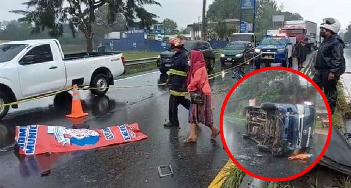 Mortal accidente en el kilómetro 40 de la Ruta Interamericana (Video)